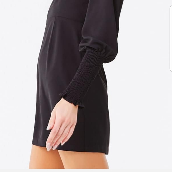 Forever 21 Smocked Gigot Sleeve Mini Dress - Picture 3 of 4